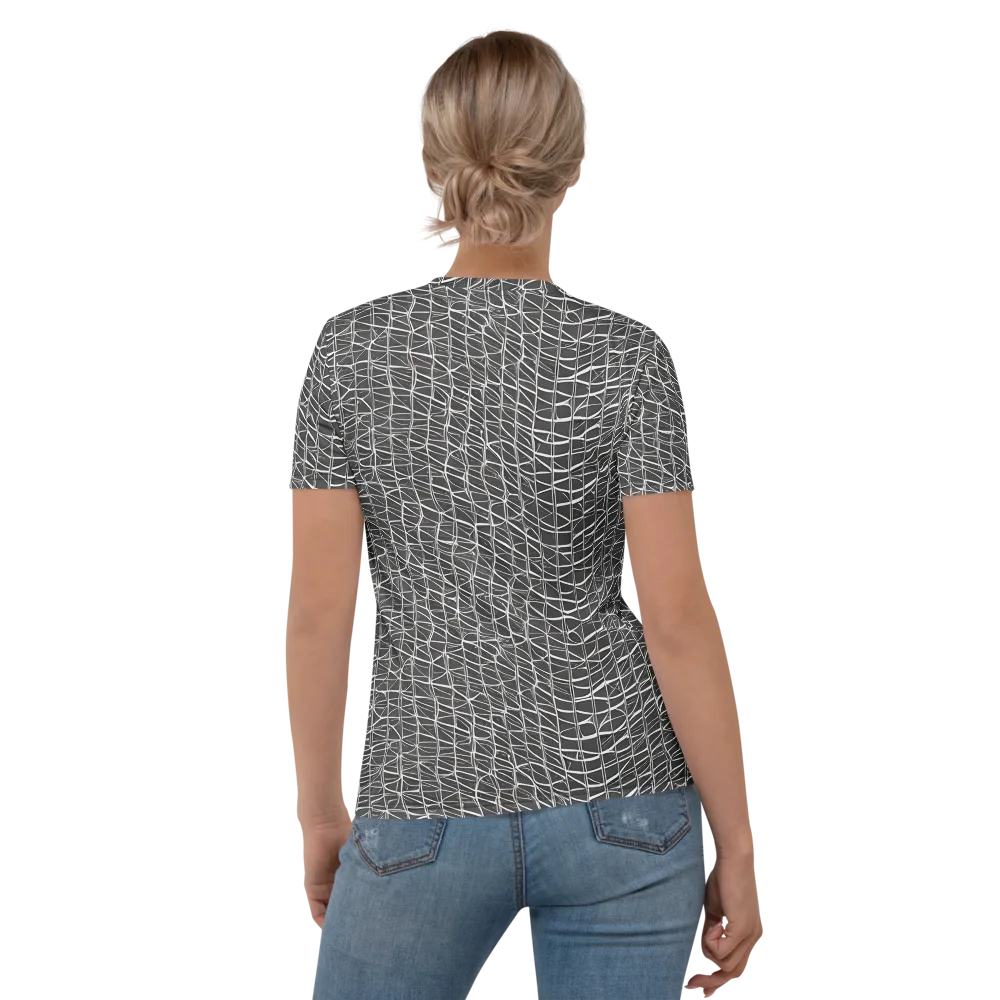 Nautical Network on Women's Crew Neck T-Shirt — Back