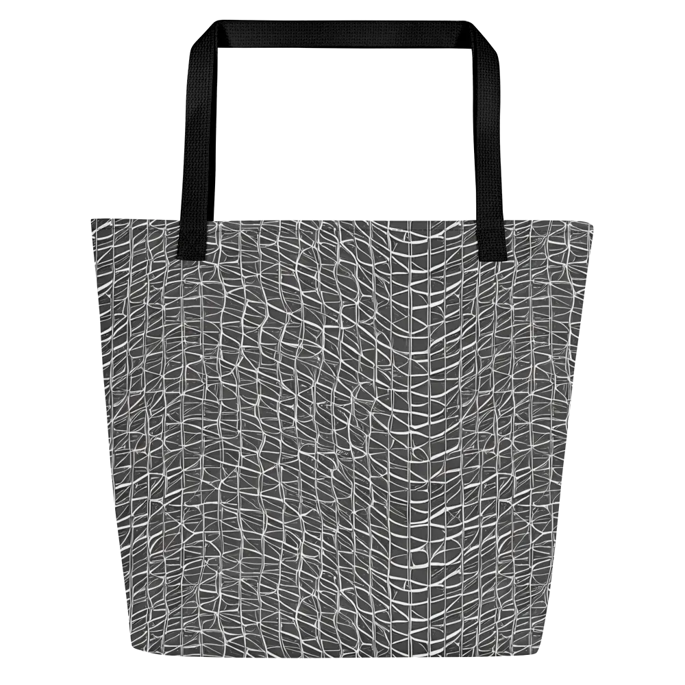 Nautical Network on Large Tote Bag W/ Pocket — Front
