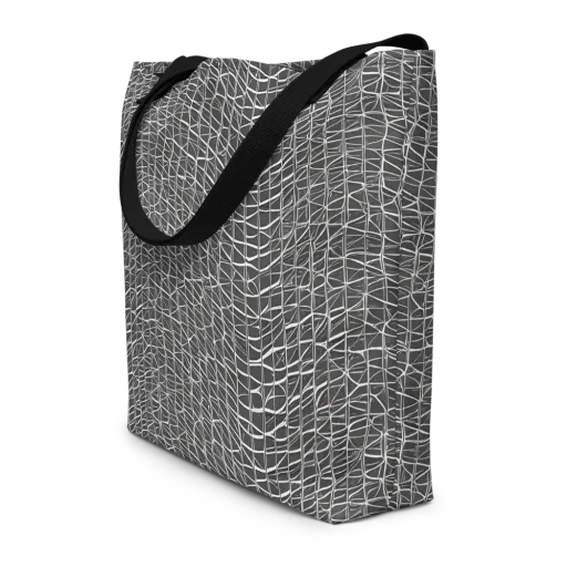 Nautical Network on a Large Tote Bag W/ Pocket