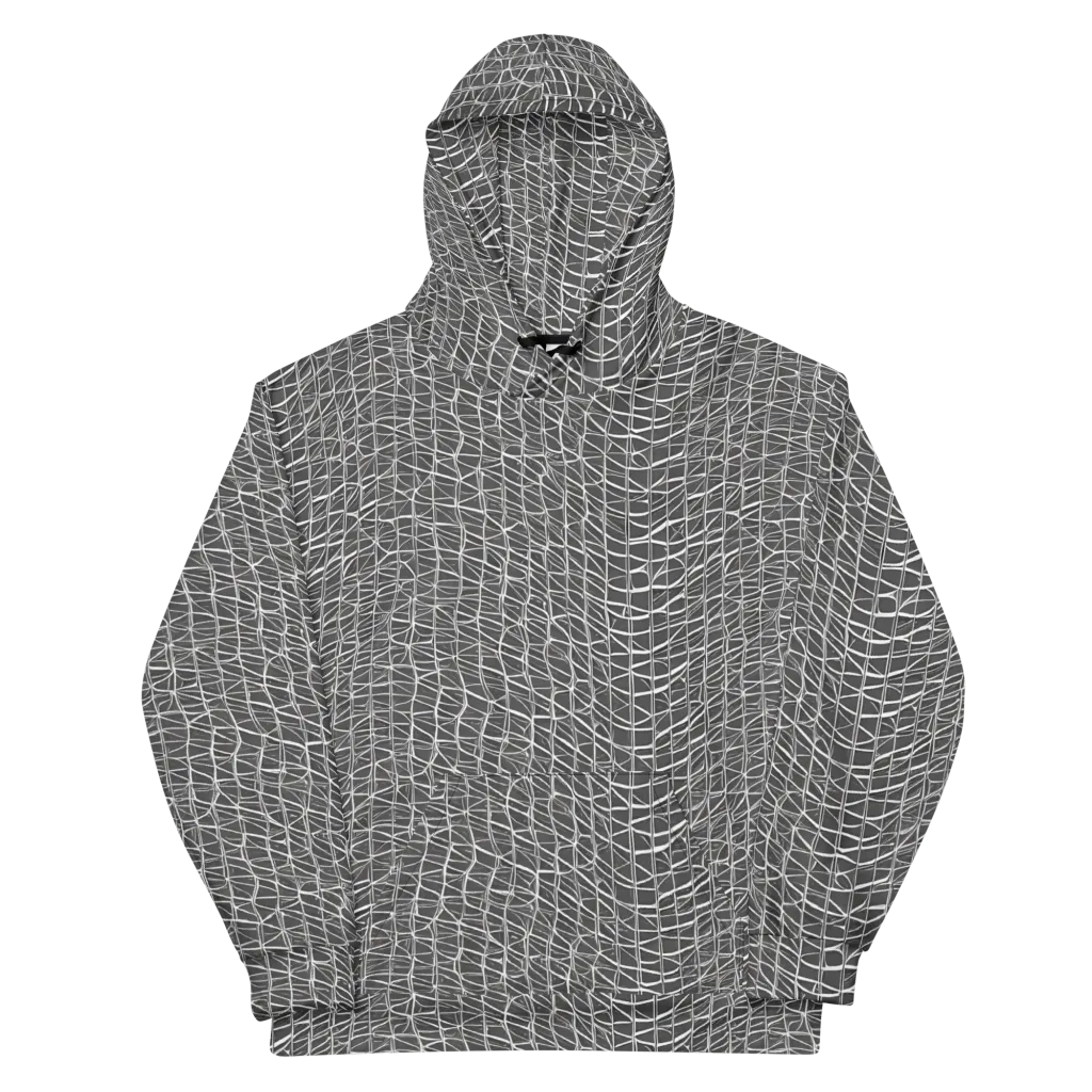 Nautical Network on Cotton Hoodie — Front