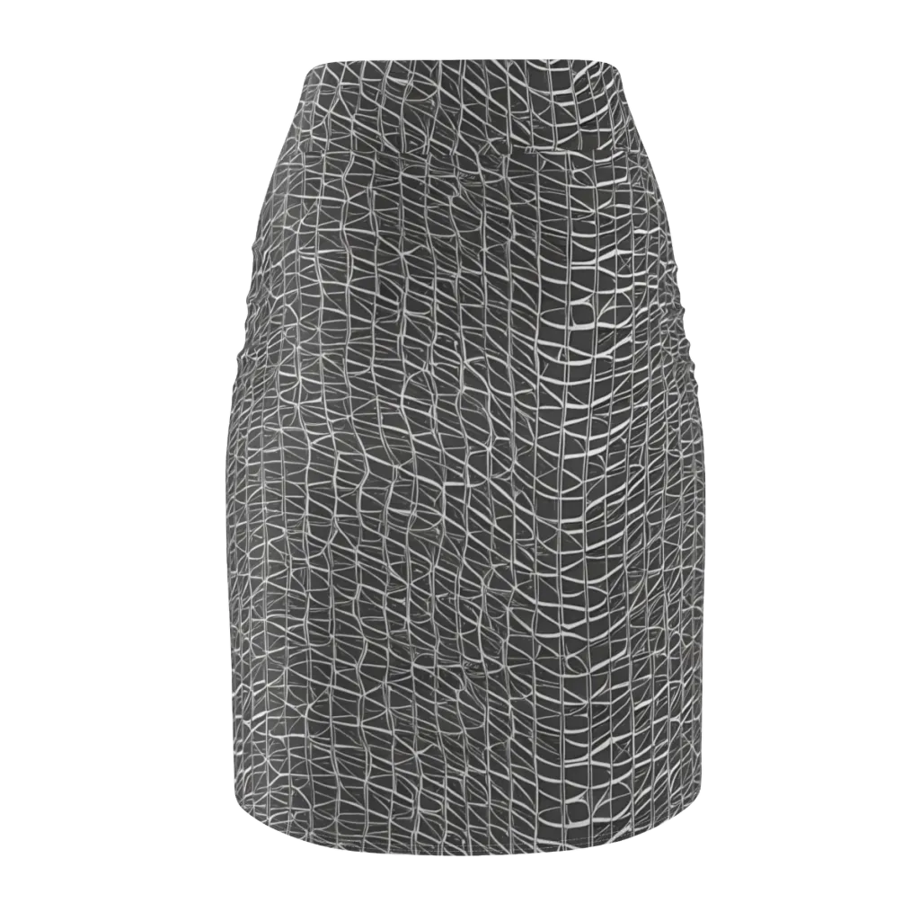 Nautical Network on Pencil Skirt — Back