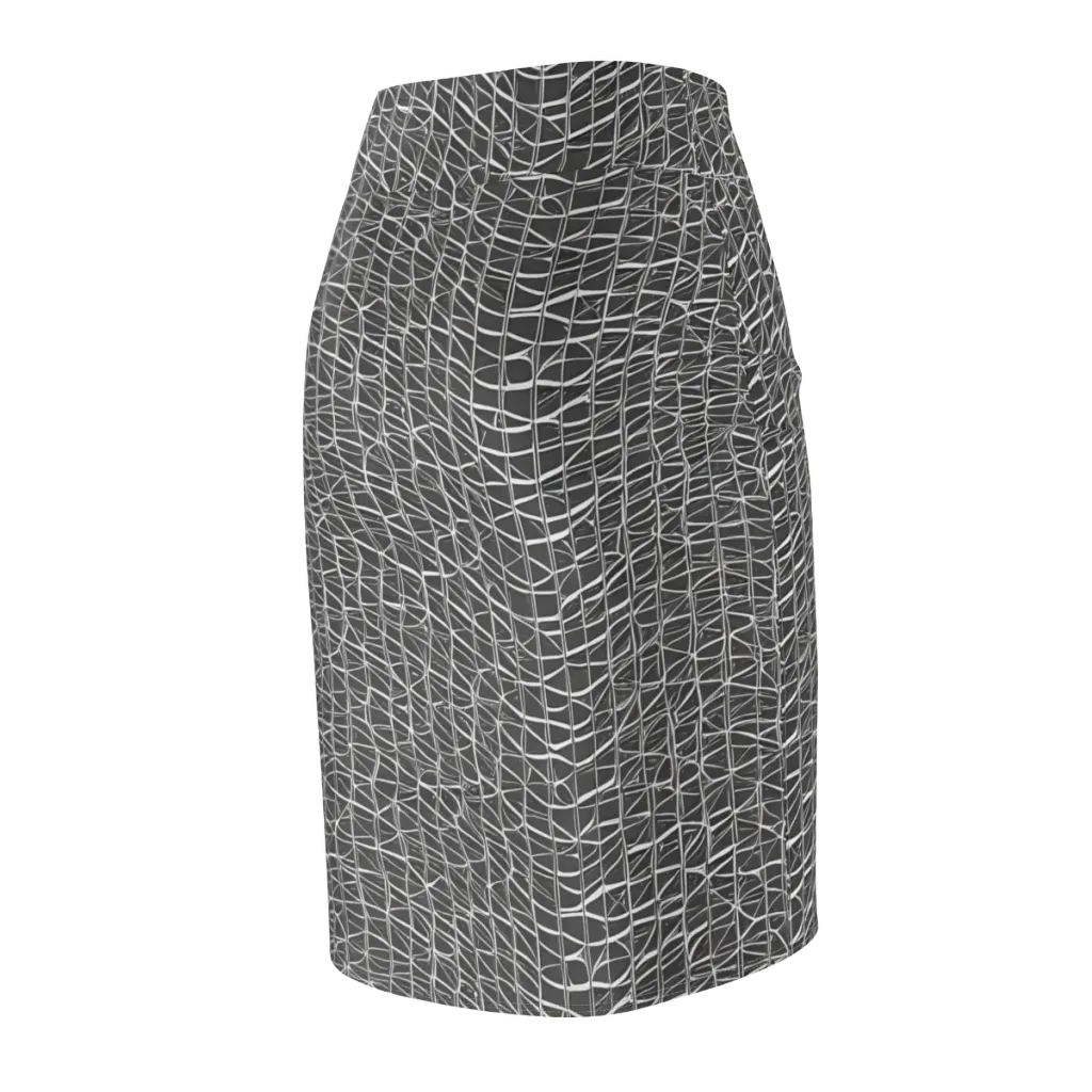 Nautical Network on Pencil Skirt — Back Side