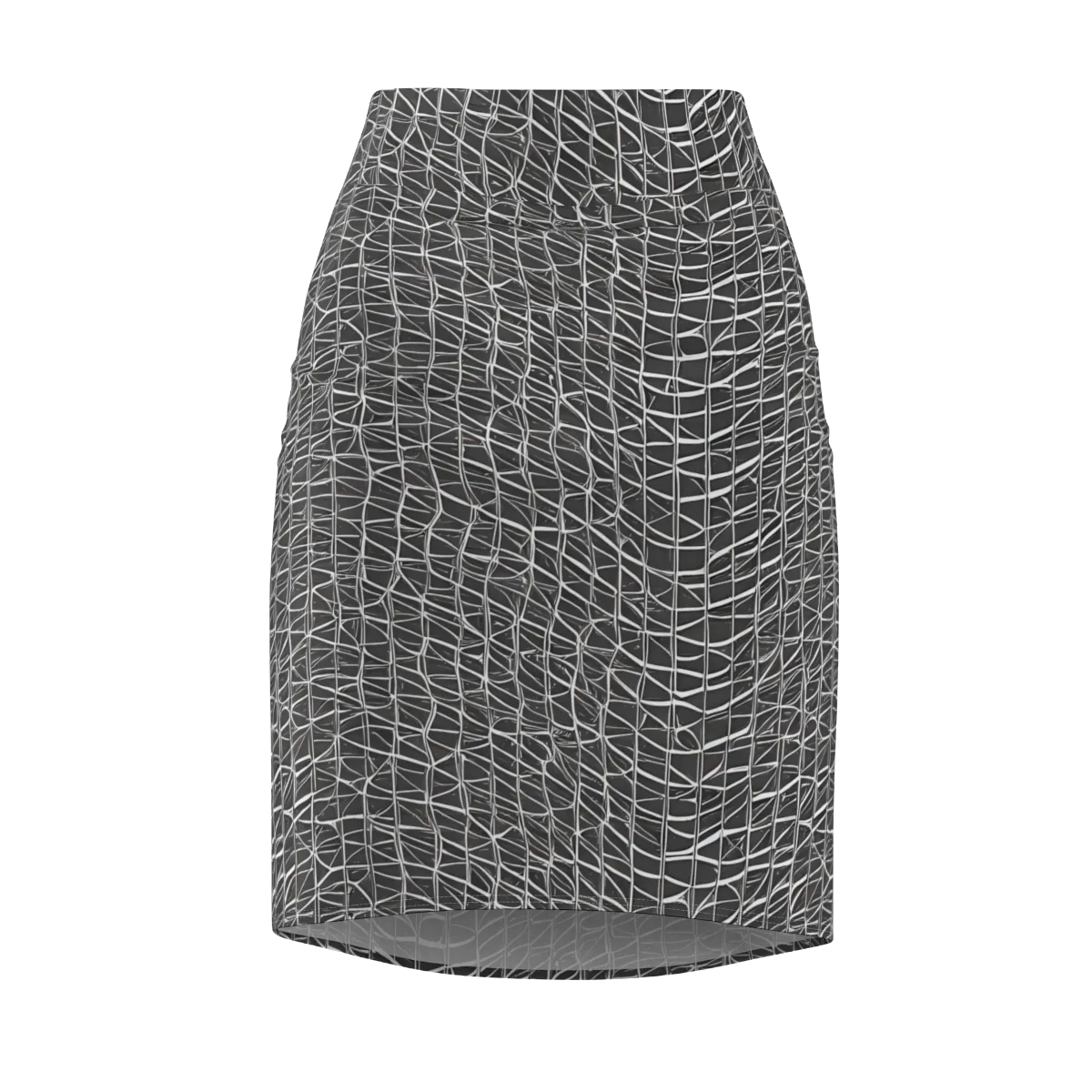 Nautical Network on Pencil Skirt — Front