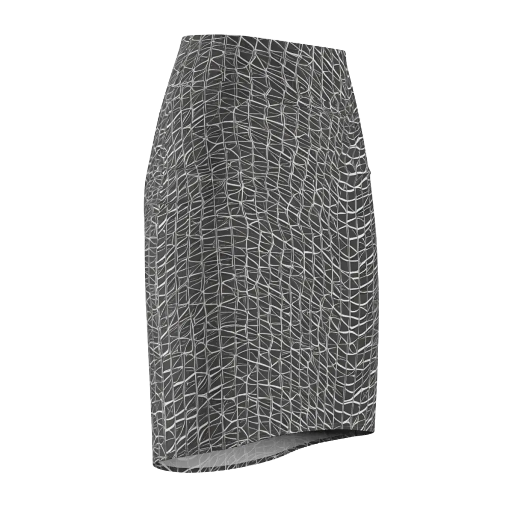 Nautical Network on Pencil Skirt — Front Side
