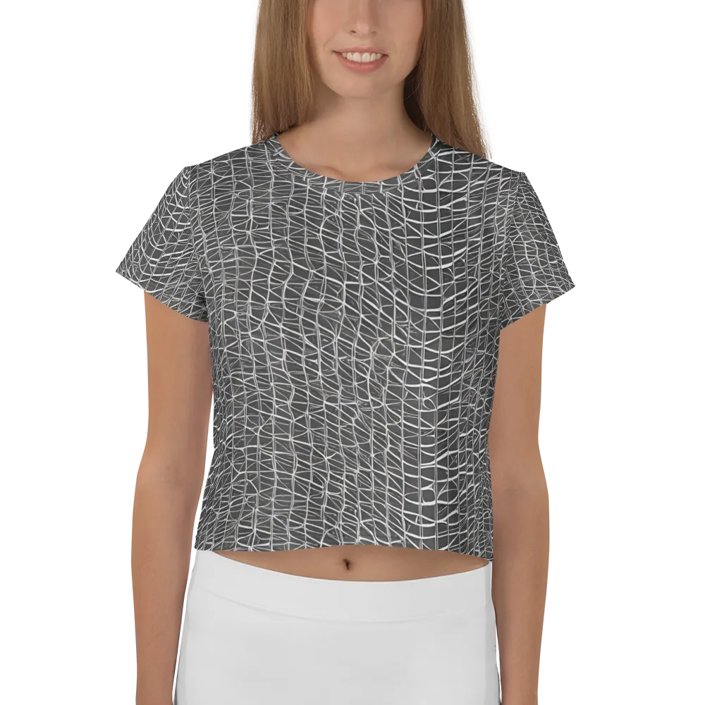 Nautical Network on Crop Tee — Front