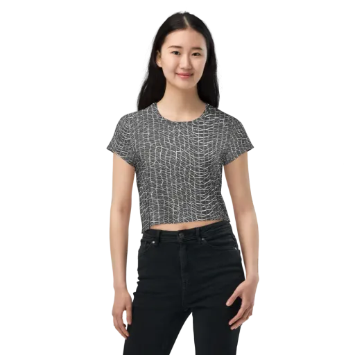 Nautical Network on a Crop Tee