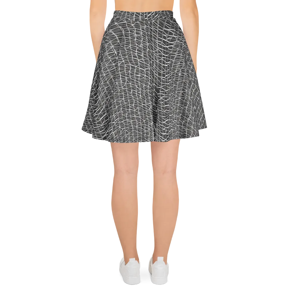 Nautical Network on Skater Skirt — Back