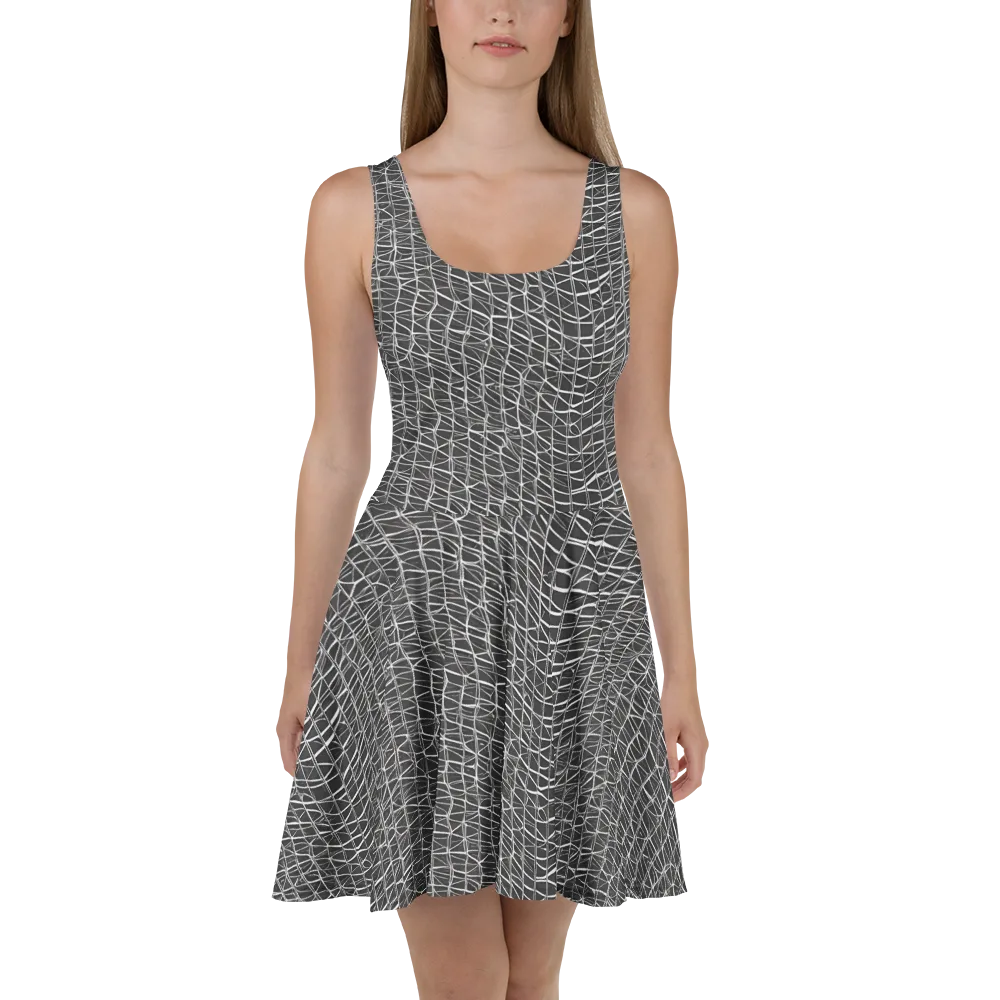 Nautical Network on Skater Dress — Front
