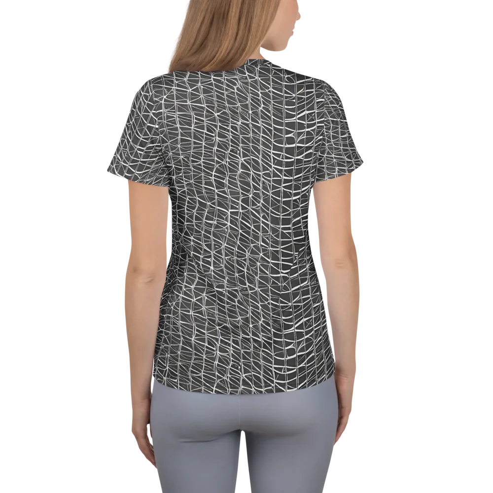 Nautical Network on Women's Athletic T-Shirt — Back