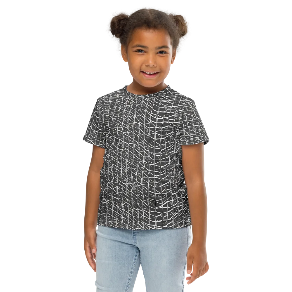Nautical Network on Kids Crew Neck T-Shirt — Front