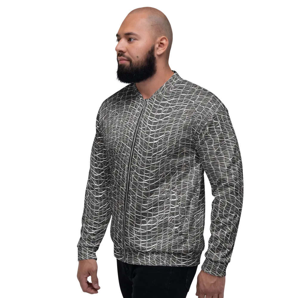 Nautical Network on Bomber Jacket — Left