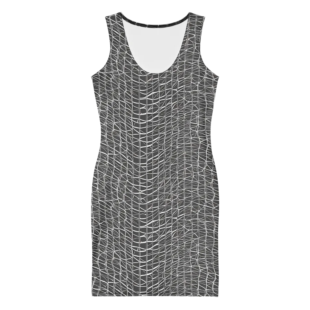 Nautical Network on Bodycon Dress — Front