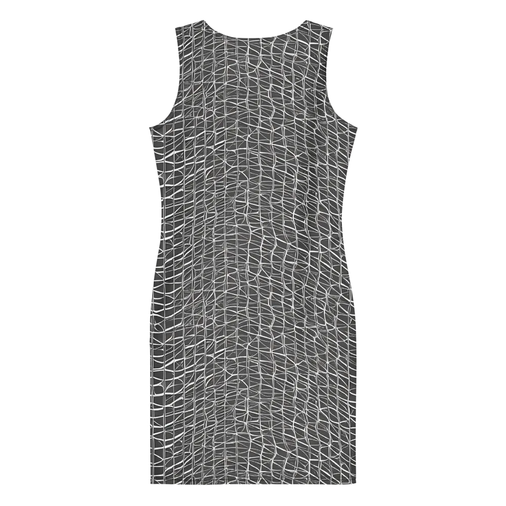 Nautical Network on Bodycon Dress — Back