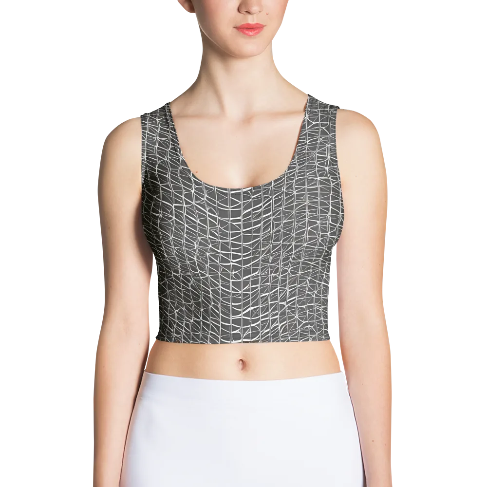 Nautical Network on Crop Top — Front
