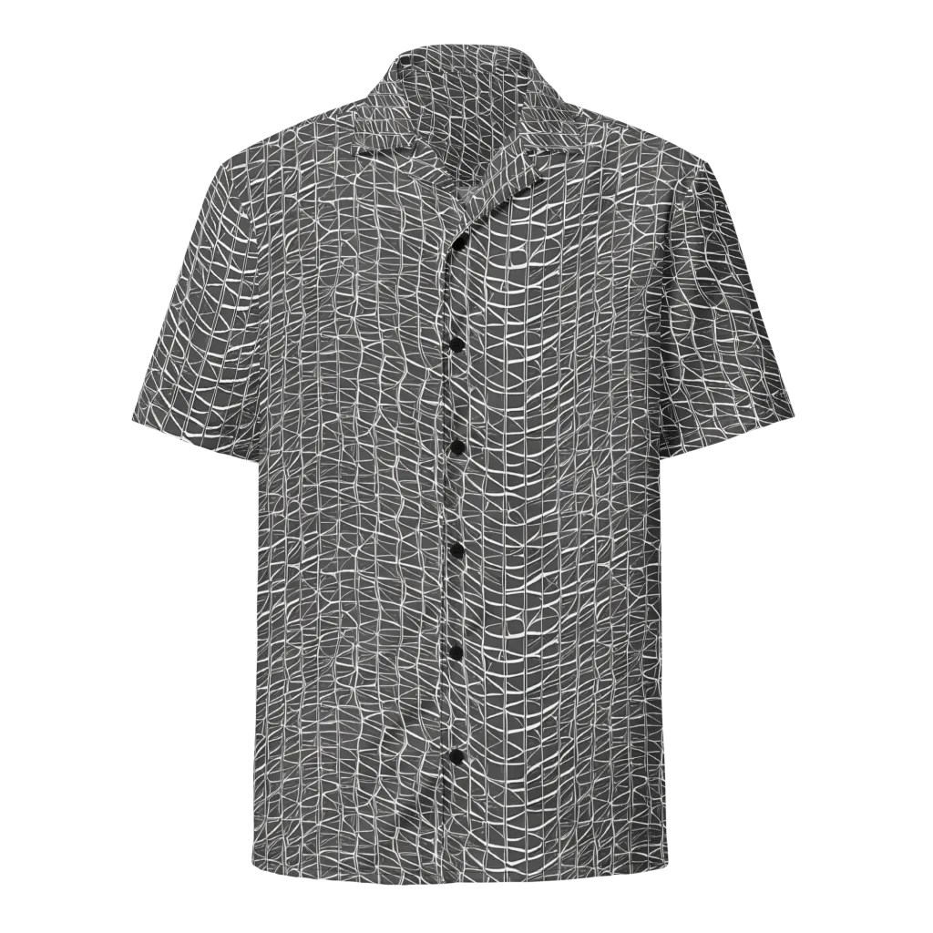 Nautical Network on Button Shirt — Front