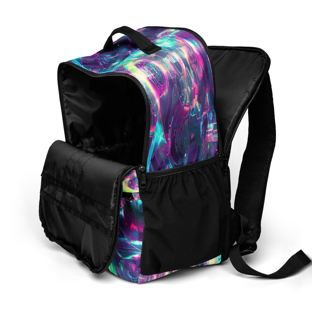 Synthwave Surge on Utility Backpack — Product details 2