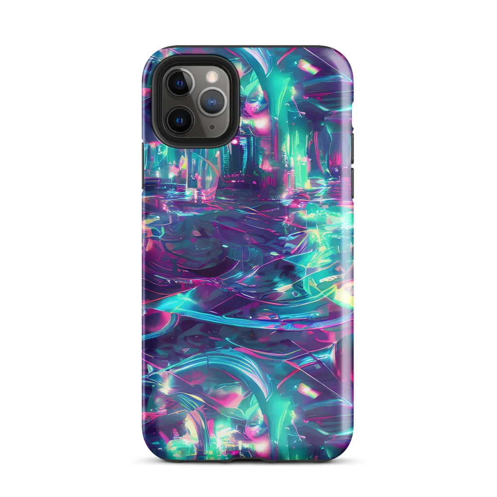 Synthwave Surge on Tough Case for iPhone® — Front
