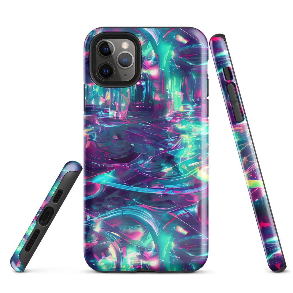 Synthwave Surge on Tough Case for iPhone® — Front