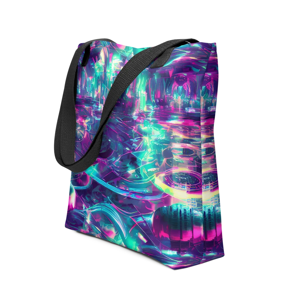 Synthwave Surge on Tote Bag — Front