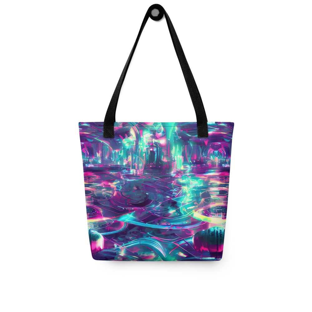 Synthwave Surge on Tote Bag — Front