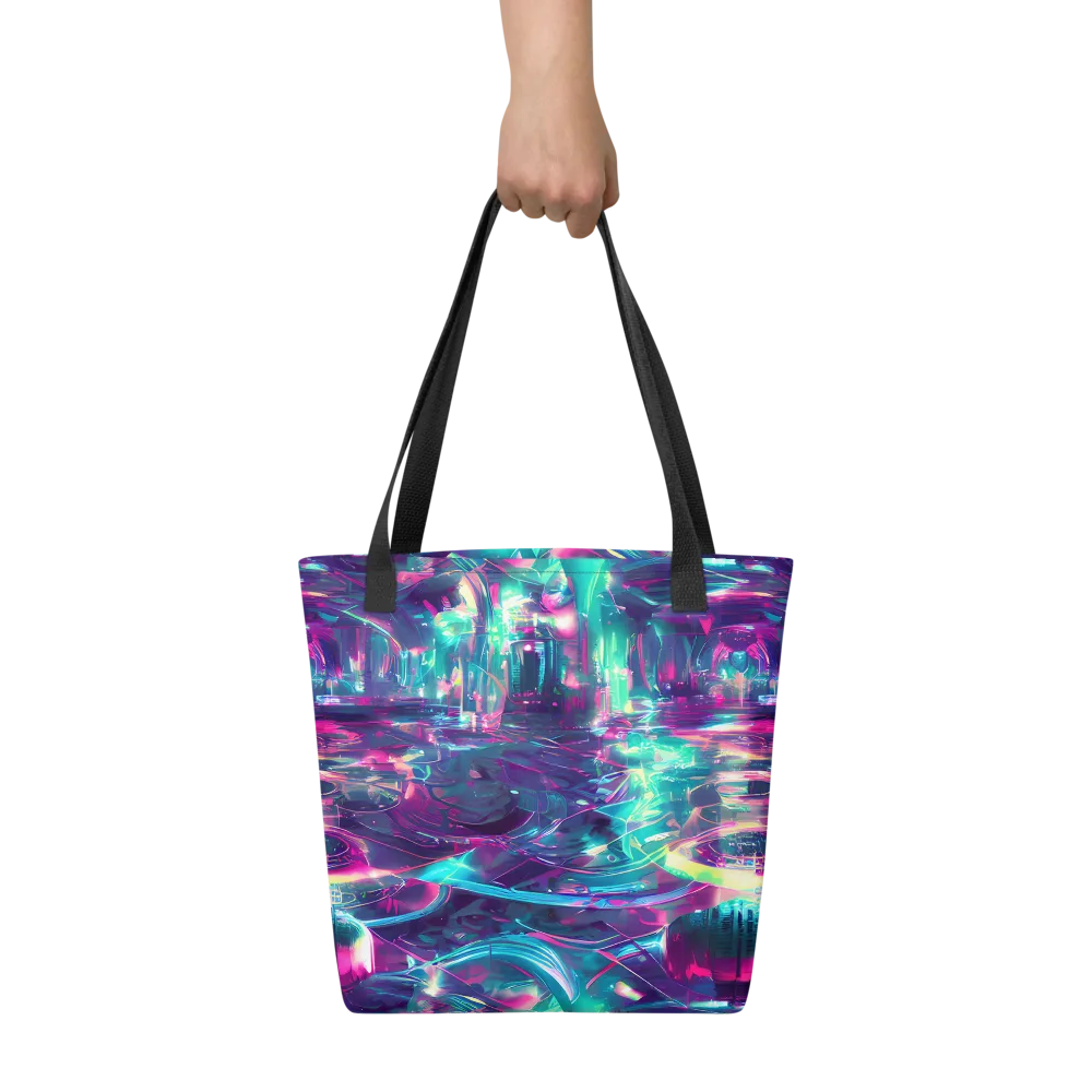 Synthwave Surge on Tote Bag — Front