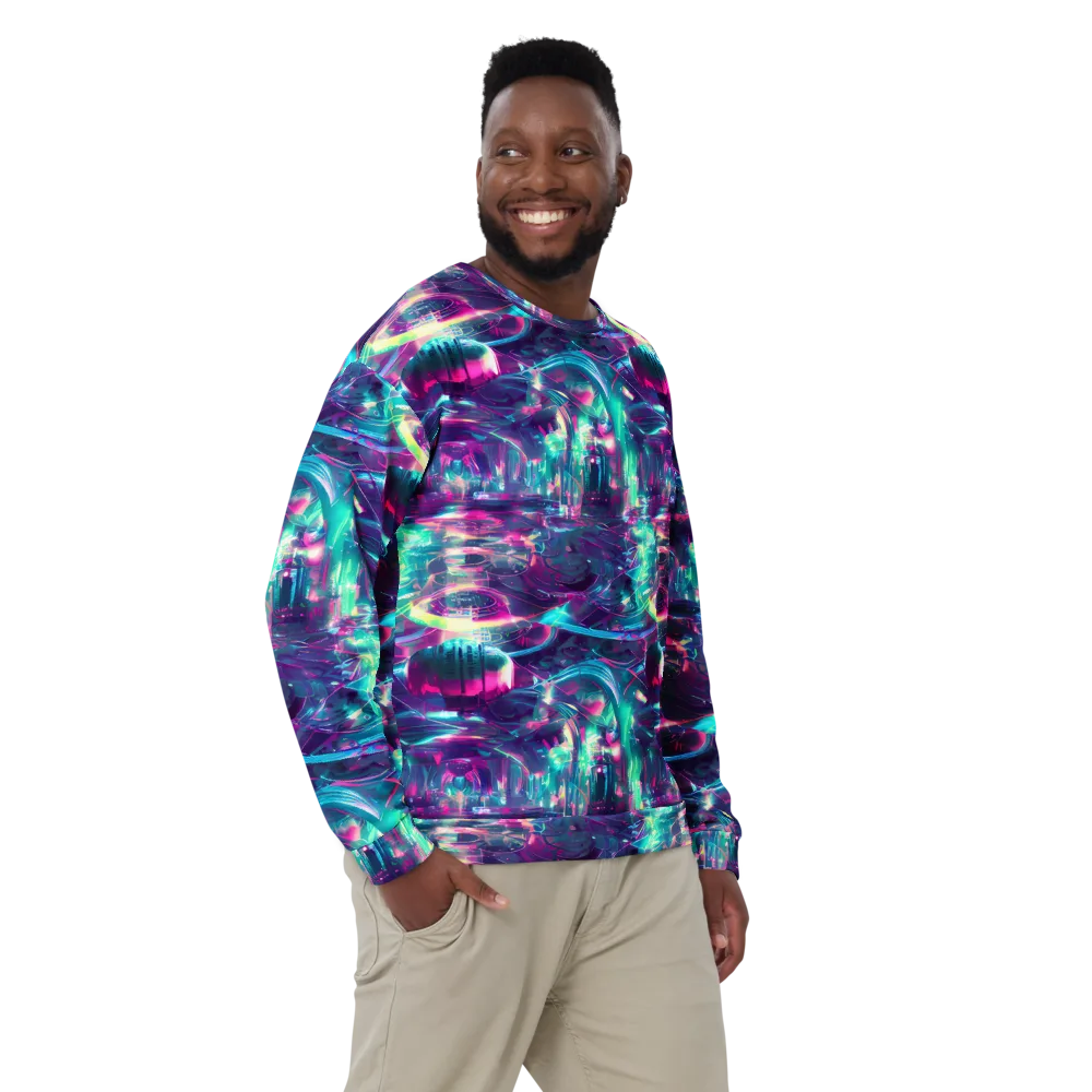 Synthwave Surge on Sweatshirt — Front
