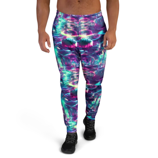 Synthwave Surge on a Men's Joggers