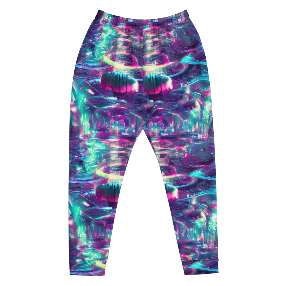 Synthwave Surge on Men's Joggers — Front