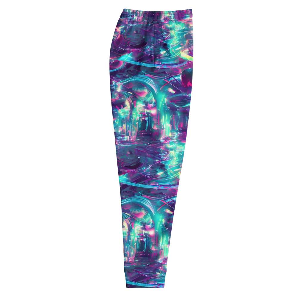 Synthwave Surge on Men's Joggers — Right