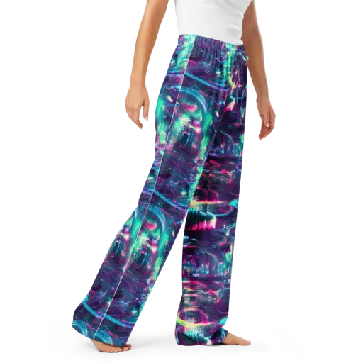 Synthwave Surge on a Women's Pajama Pants