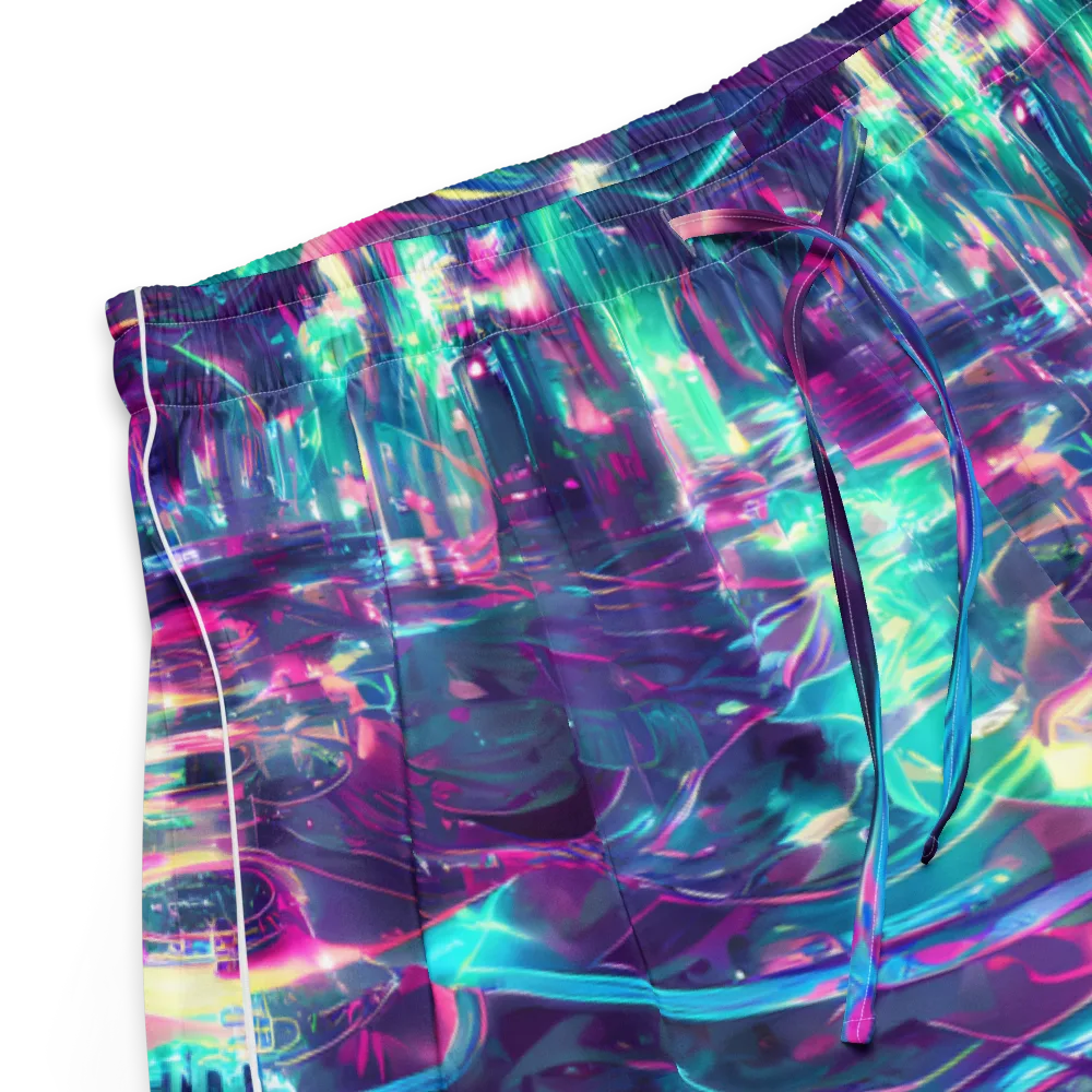 Synthwave Surge on Women's Pajama Shorts — Product details