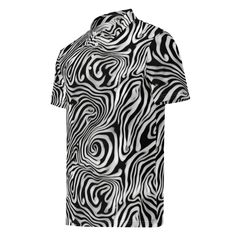 Herbert List on Men's Slim Fit Polo Shirt — Left Front