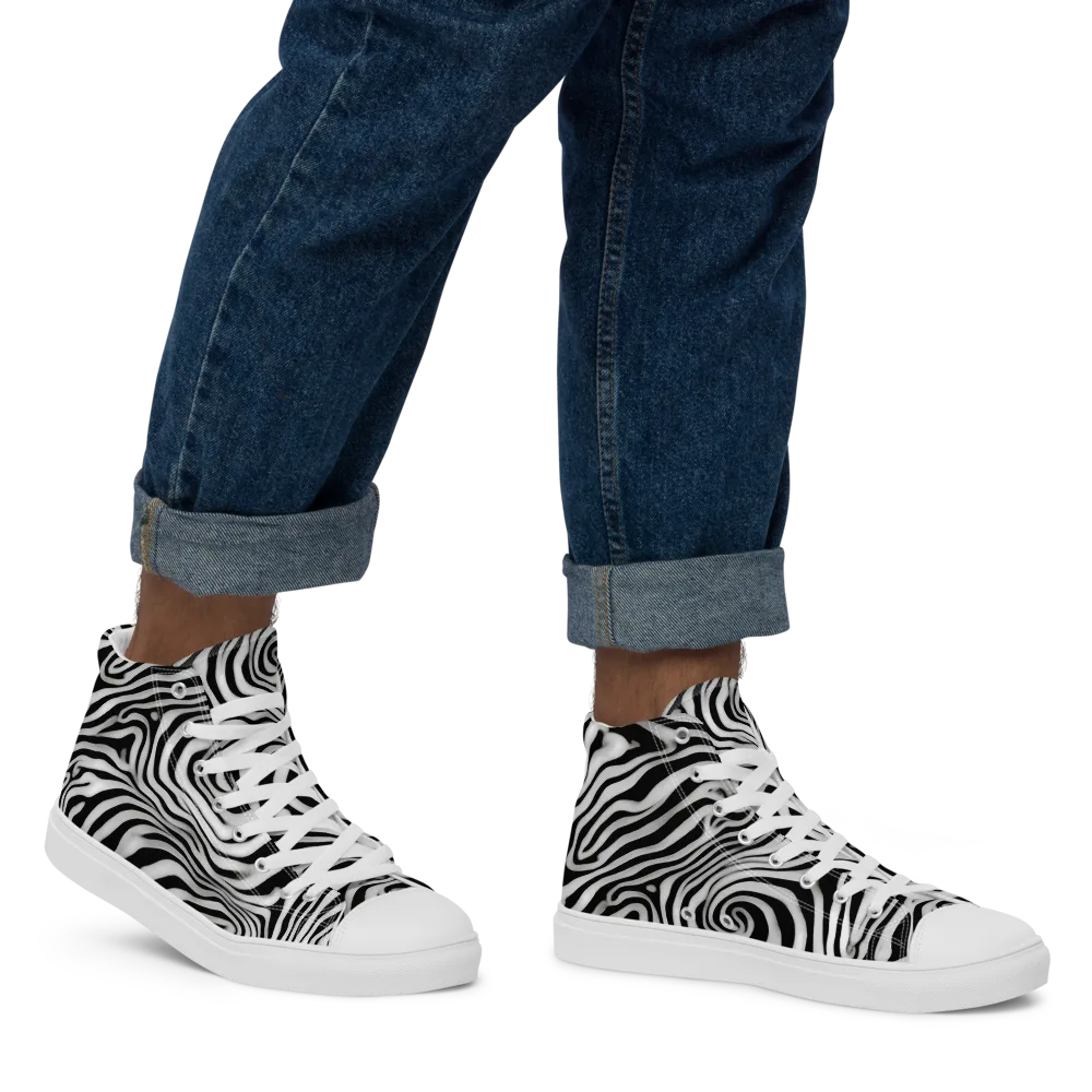 Herbert List on Men's High Top Canvas Shoes — Right