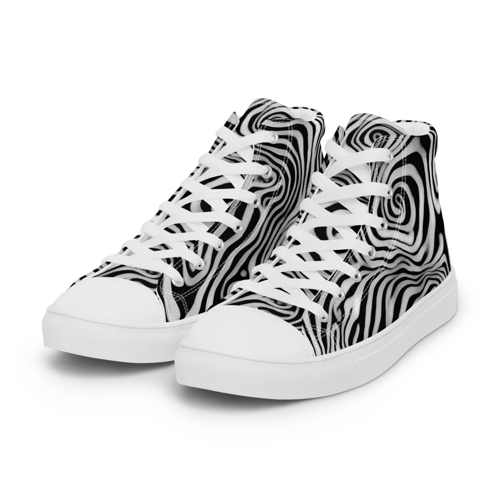 Herbert List on Women's High Top Canvas Shoes — Left Front