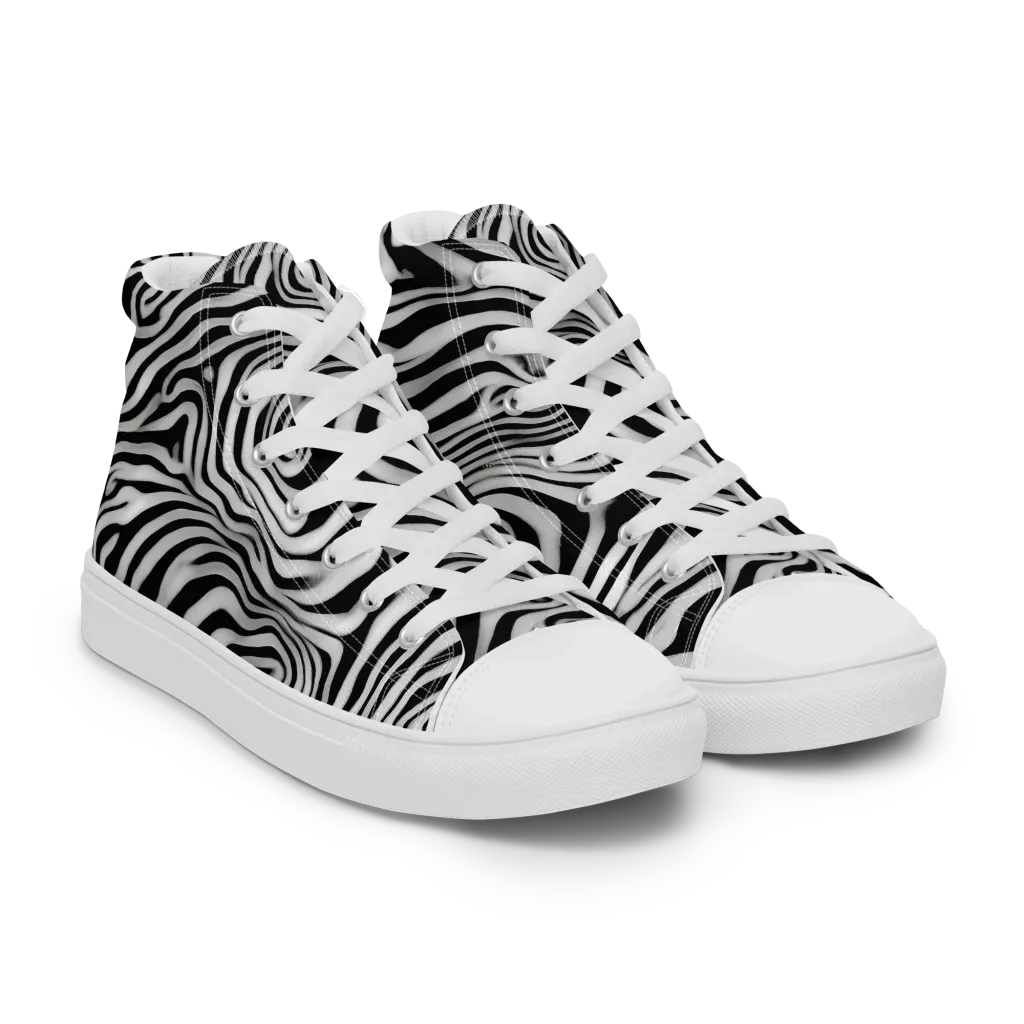 Herbert List on Women's High Top Canvas Shoes — Right Front