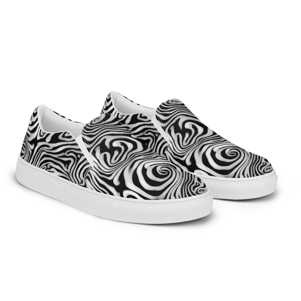 Herbert List on Women's Slip-On Canvas Shoes — Right Front