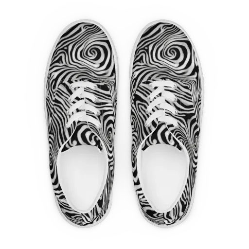 Herbert List on a Men's Lace-Up Canvas Shoes