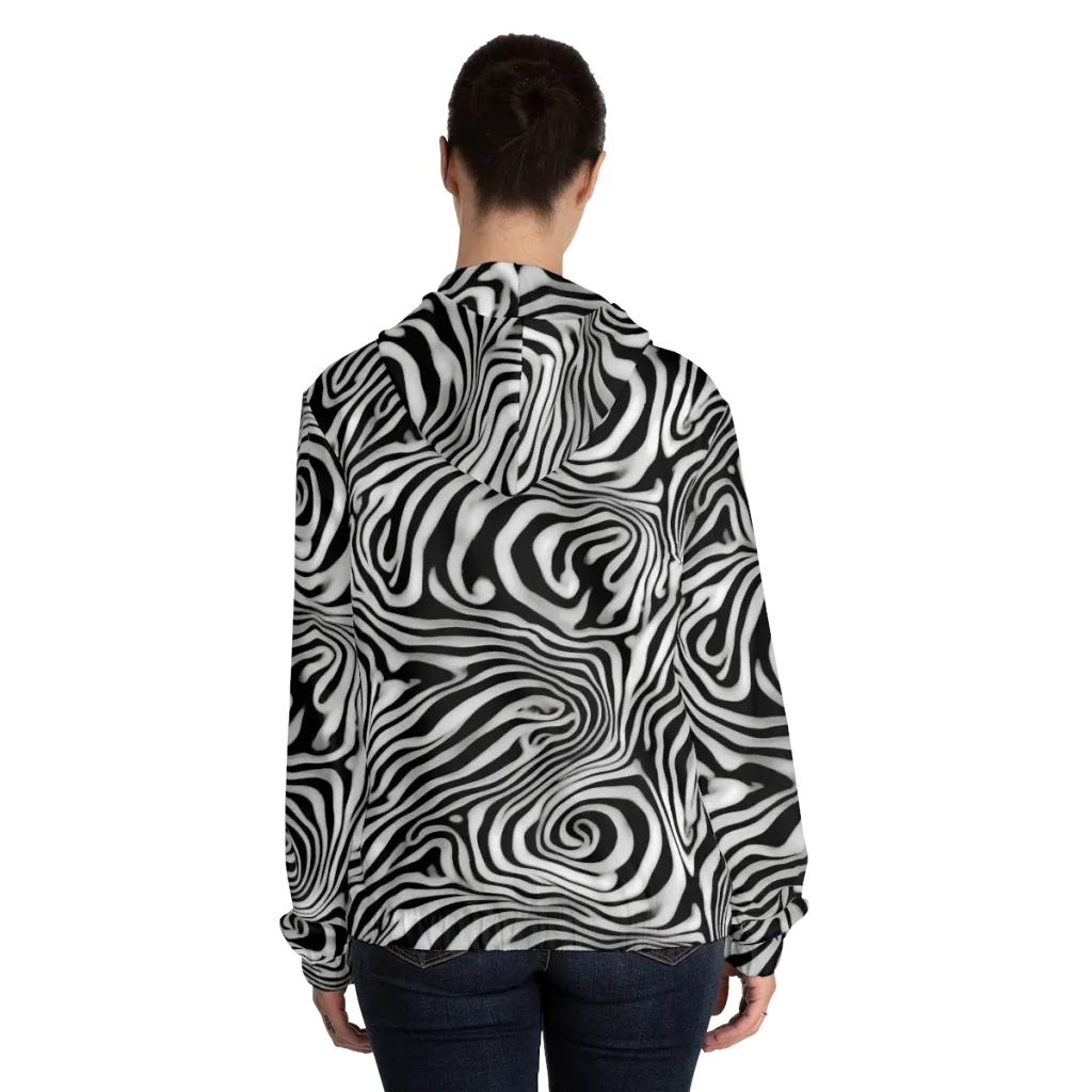 Herbert List on Women's Full-Zip Hoodie — Back On Person