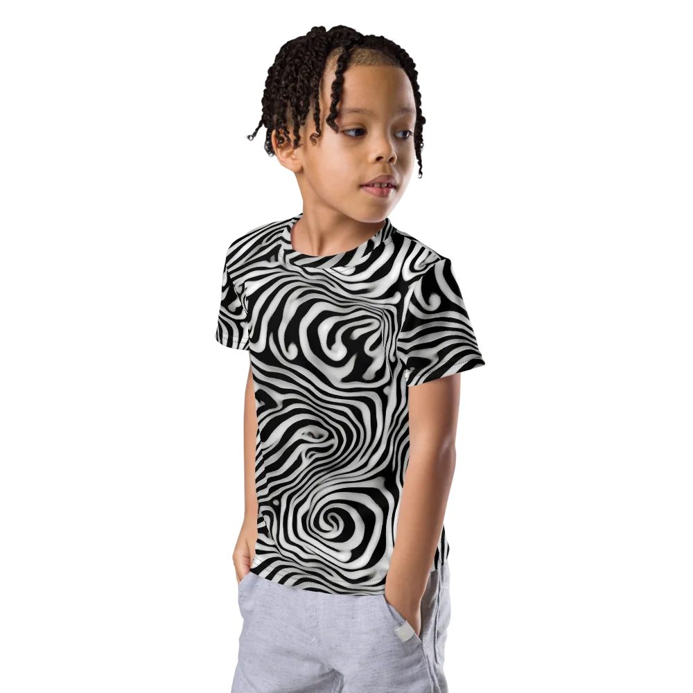 Herbert List on Kids Crew Neck T-Shirt — Left Front
