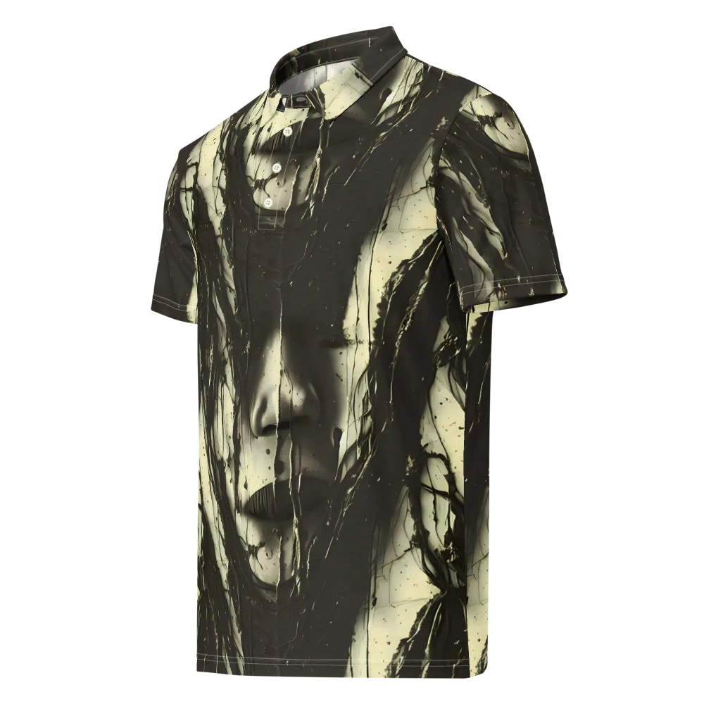 Eclipse Veil on Men's Slim Fit Polo Shirt — Left Front