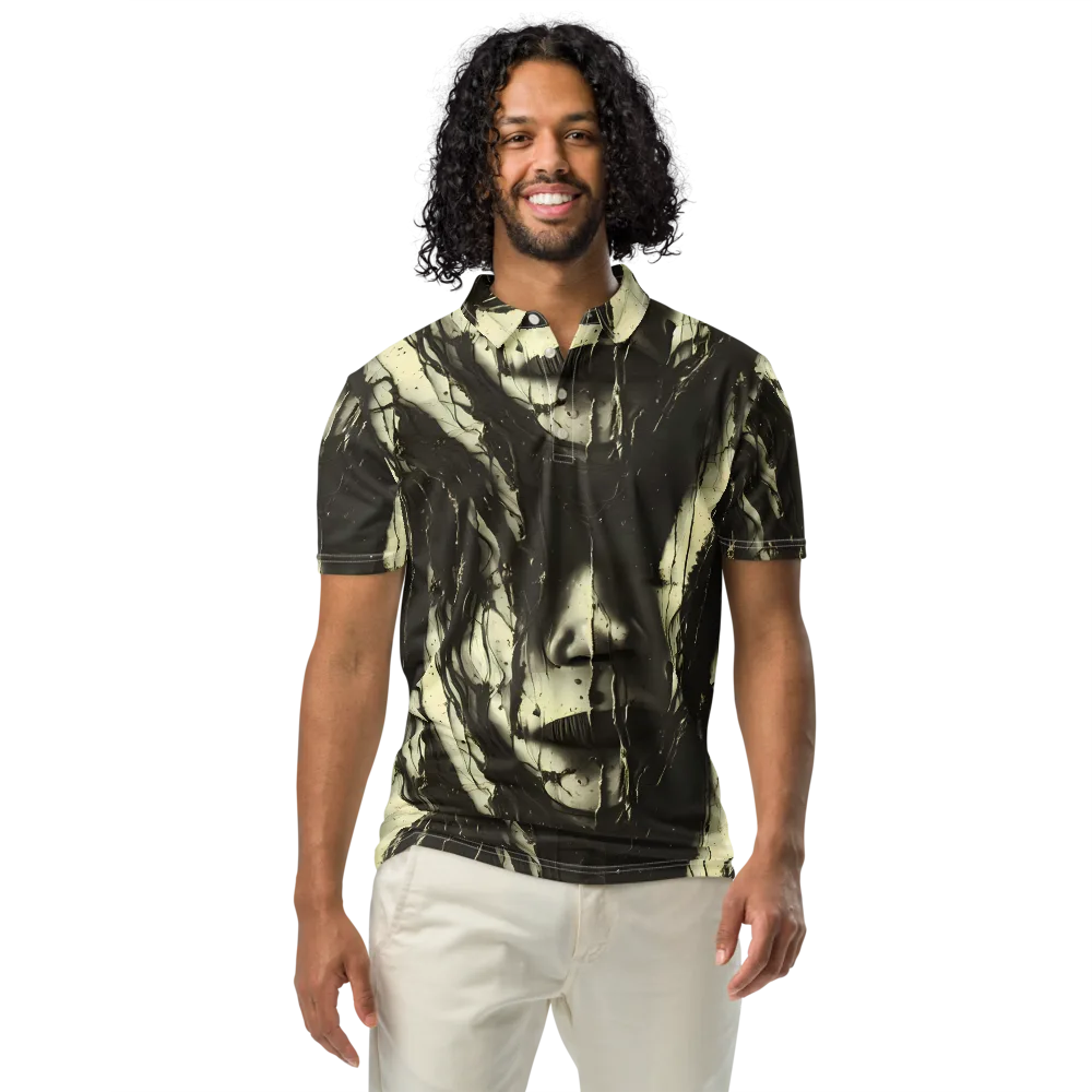 Eclipse Veil on Men's Slim Fit Polo Shirt — Front