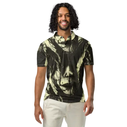 Eclipse Veil on a Men's Slim Fit Polo Shirt