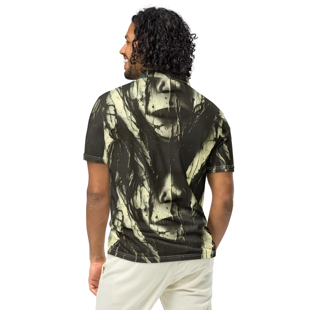 Eclipse Veil on Men's Slim Fit Polo Shirt — Back