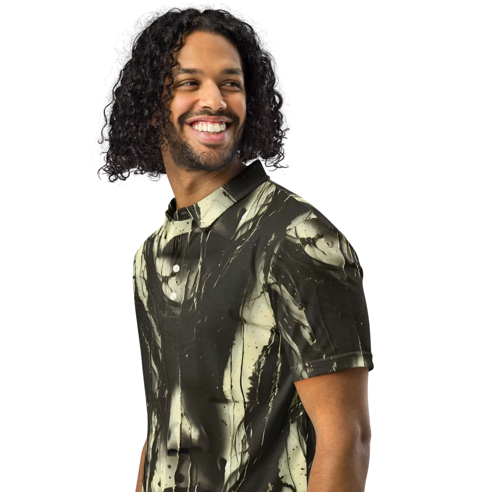 Eclipse Veil on Men's Slim Fit Polo Shirt — Left Front