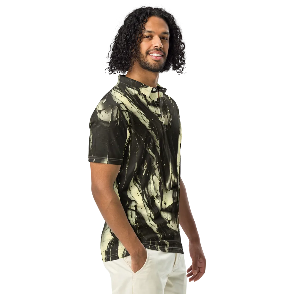 Eclipse Veil on Men's Slim Fit Polo Shirt — Right Front