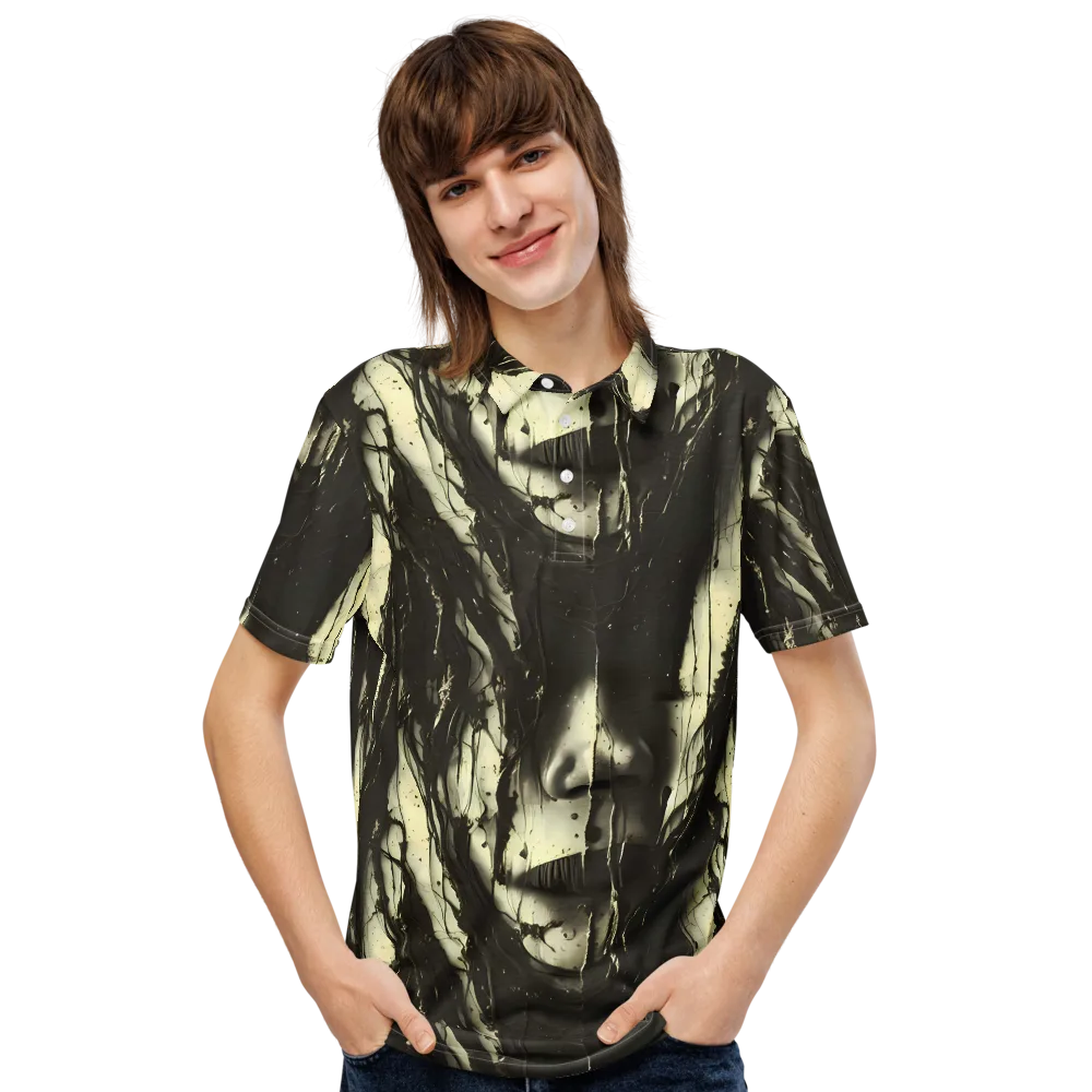 Eclipse Veil on Men's Slim Fit Polo Shirt — Front