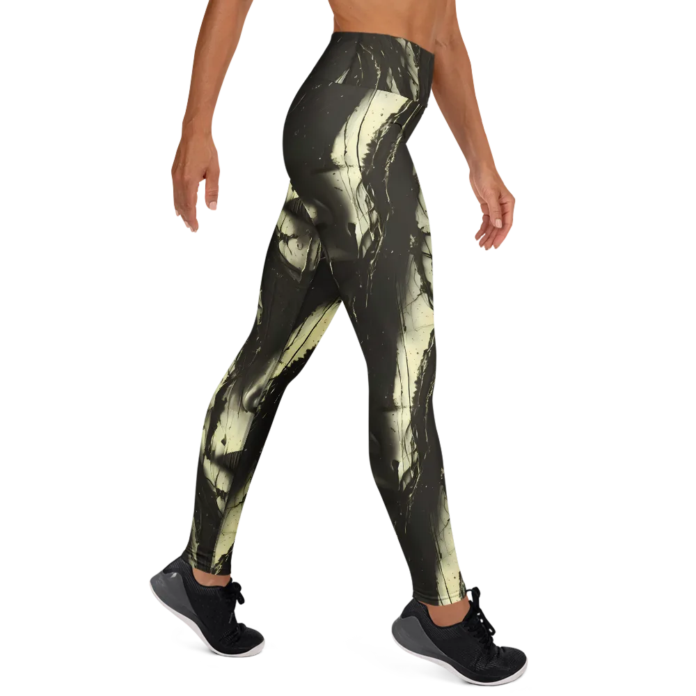 Eclipse Veil on Yoga Leggings — Right