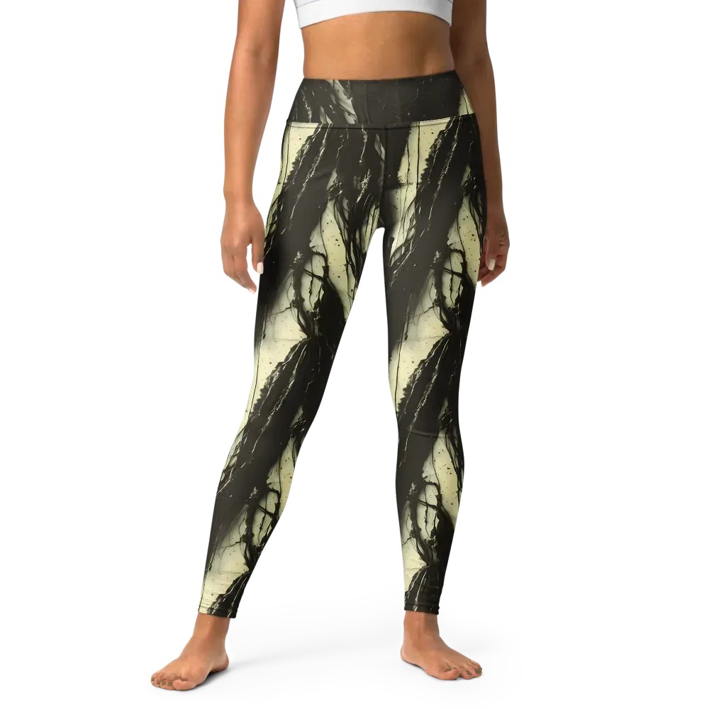Eclipse Veil on Yoga Leggings — Front