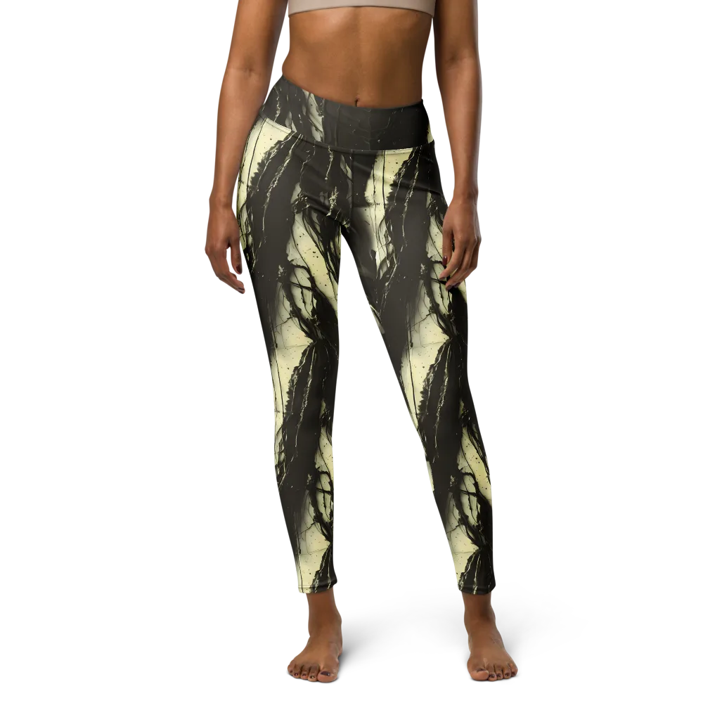 Eclipse Veil on Yoga Leggings — Front