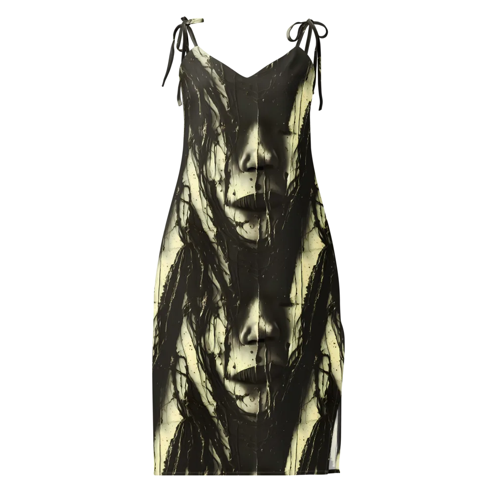 Eclipse Veil on Slip Dress — Front